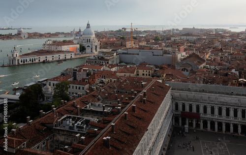 Wallpaper Mural Venice, Basilica Santa Maria della Salute top view Torontodigital.ca