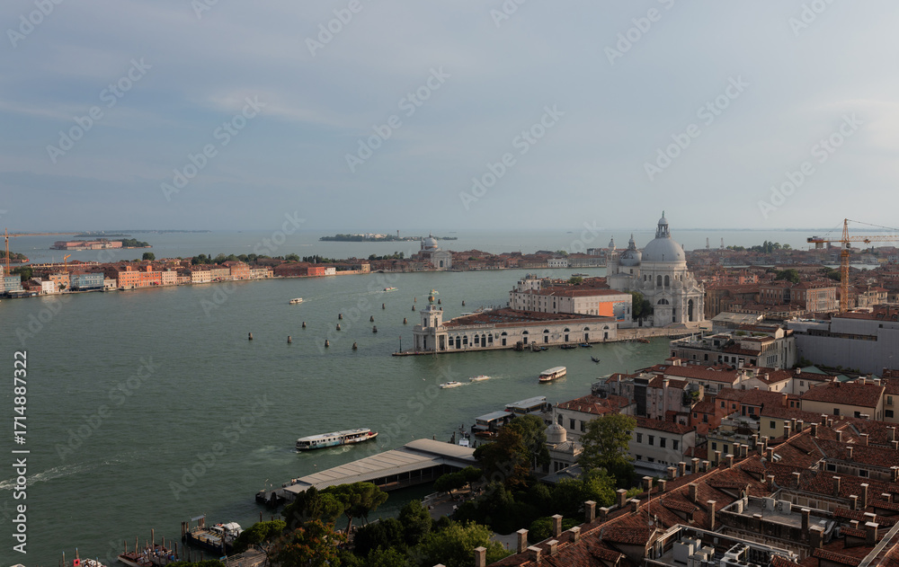 Fototapeta premium Venice, Basilica Santa Maria della Salute top view