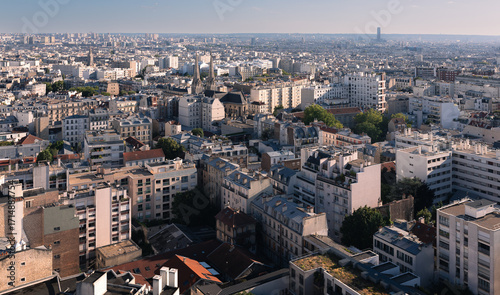 Wallpaper Mural Residential area in Paris, top view Torontodigital.ca