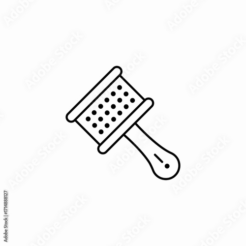rattling percussion instrument icon sign vector