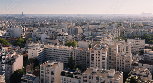 Wallpaper Mural Residential area in Paris, top view Torontodigital.ca