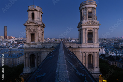 Wallpaper Mural Saint-Sulpice, Paris, view from the top of the church Torontodigital.ca