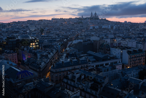 Wallpaper Mural Paris, Monmartre sunrise view from the top Torontodigital.ca