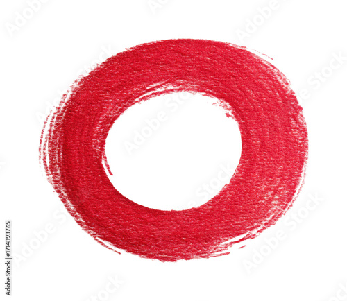 Creative red circle digital vibrant unique PNG, isolated on transparent background