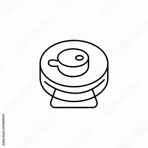 bunker or pillbox icon sign vector