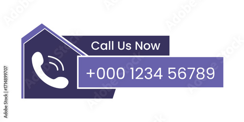 Call to action Call us now Button. Phone icon. Contact us button and Phone number