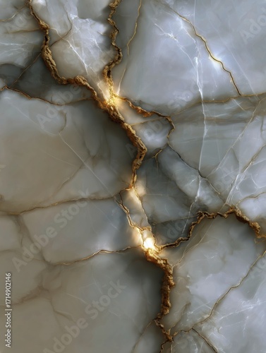 Beautiful Cracked Stone Surface Displaying Stunning Light and Texture From Va...