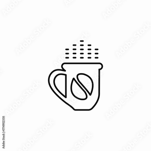coffee cup steam icon sign vector