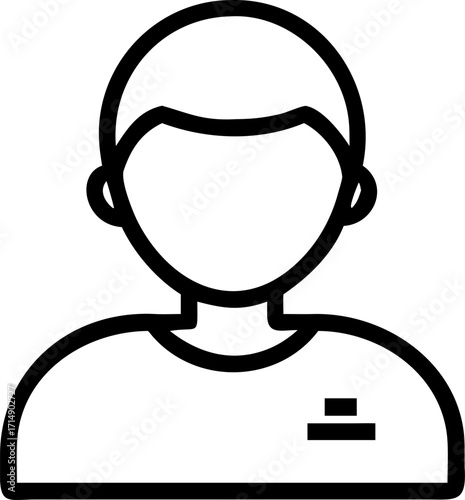vector illustration of a  profile icon
