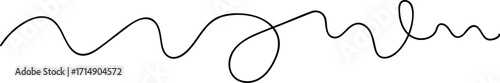 Abstract Wavy Line Vector Illustration