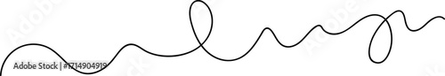 Abstract Wavy Line Vector Illustration