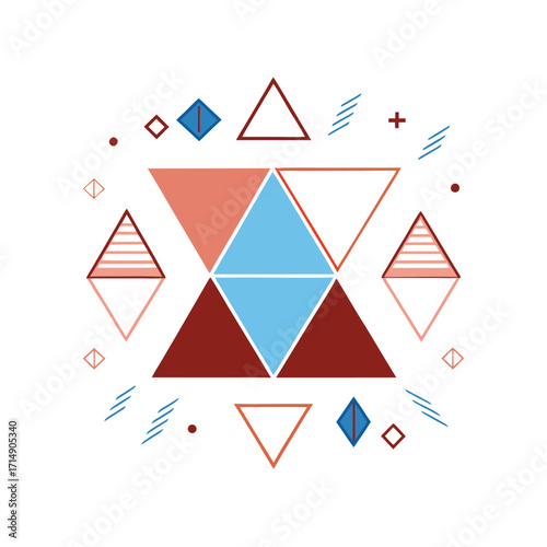 Geometric Gradient Shapes, Polygonal Color Blocks, Minimal Gradient Geometry, Abstract Polygon Art, Modern Vector Shapes