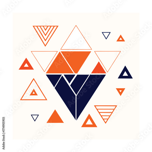 Geometric Gradient Shapes, Polygonal Color Blocks, Minimal Gradient Geometry, Abstract Polygon Art, Modern Vector Shapes