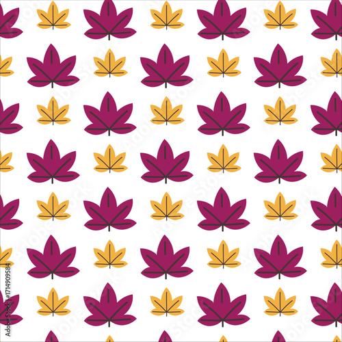 Autumn Leaf Repeat Pattern