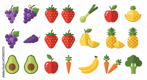 Healthy eating healthy eating concept featuring fresh fruits and vegetables for diet and nutrition rich food source idea vector
