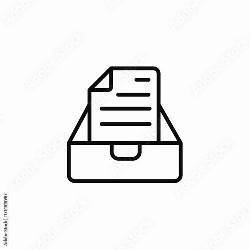 documents in folder icon sign vector