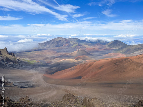 Canvas Print Haleakalā National Park Summit Crater