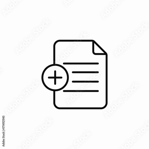 new document icon sign vector