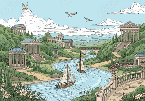 "Ancient Riverside City of Harmony"