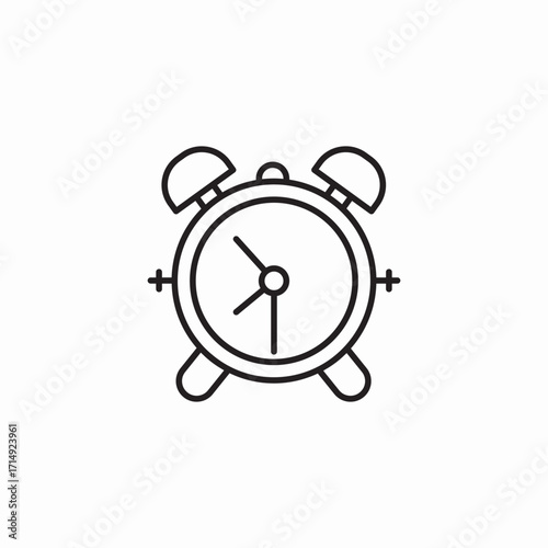 alarm clock ringing icon sign vector