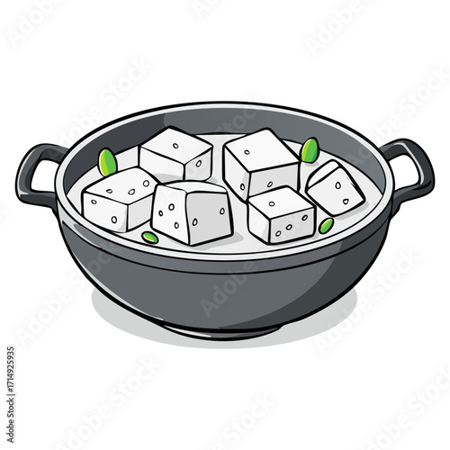 Delicious Creamy Paneer in a Wok