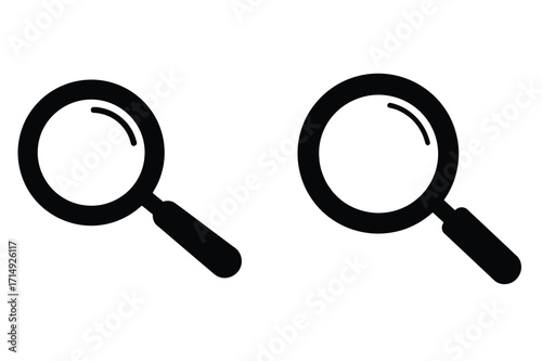 Search icon black color and white background
