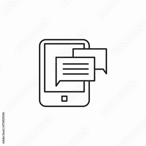 phone text messages icon sign vector