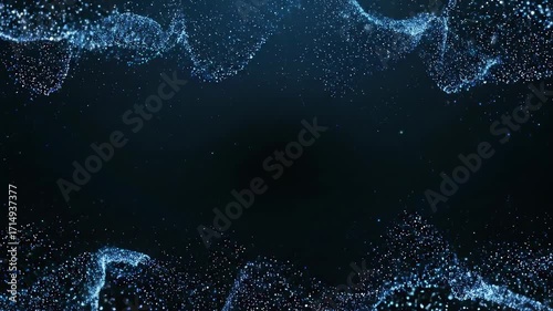 Dark Underwater Scene with Subtle Light Filtering Through Murky Water