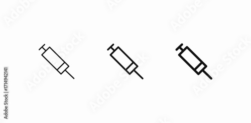 medical syringe icon icon sign vector