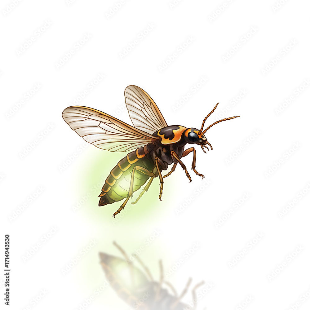 Obraz premium Firely insect illustrations 