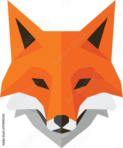 Abstract fox design, ideal for tech companies, a nod to nature in logo applications for business branding, or lifestyle branding
