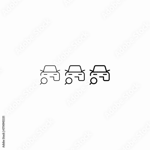 car search find icon sign vector