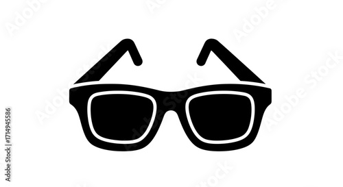 Black Silhouette Sunglasses with Thick Frames and Arms.