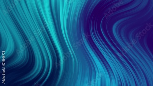 looping abstract blue wave background with flowing curved lines and smooth dynamic motion