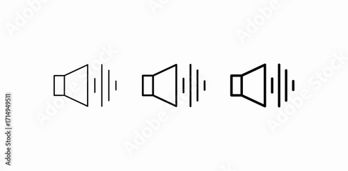 audio speaker volume icon sign vector