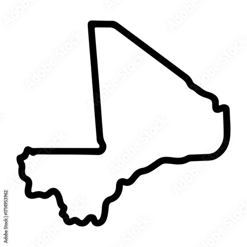 Outline map of Mali