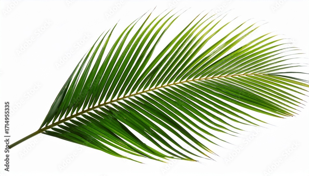 Obraz premium Coconut Palm Leaf Isolated For Object And Retouch Design