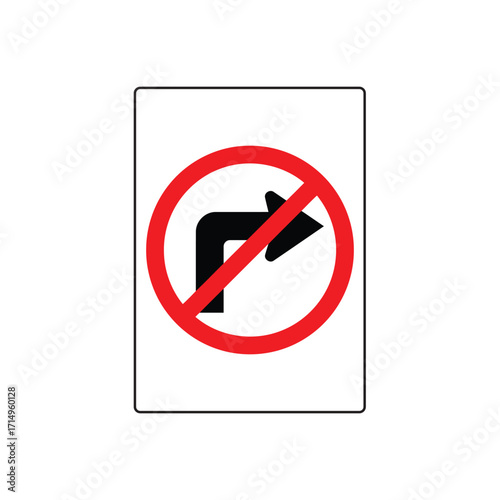 Vector No Horn Honking Allowed Prohibition Restriction Safety Warning Sign
