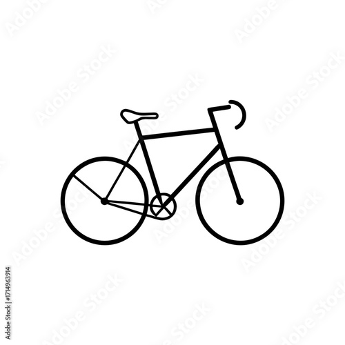 bicycle line art 