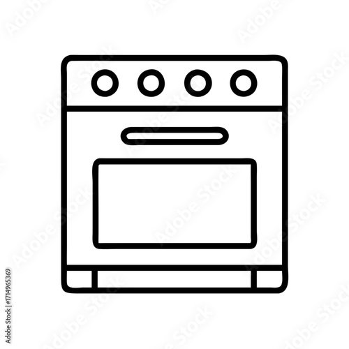 Isolated kitchen oven appliance vector illustration design for cooking and baking needs at home