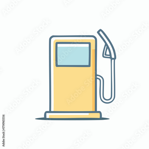 Simple Hand Drawn Gas Pump Icon fuel station petrol station
