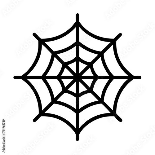 Spiderweb halloween vector illustration spooky cobweb arachnid web design element scary icon art