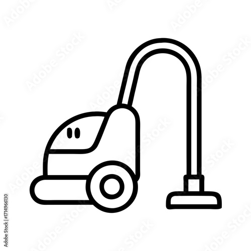 Vacuum cleaner icon cleaning appliance home appliance floor cleaner domestic appliance tool design vector