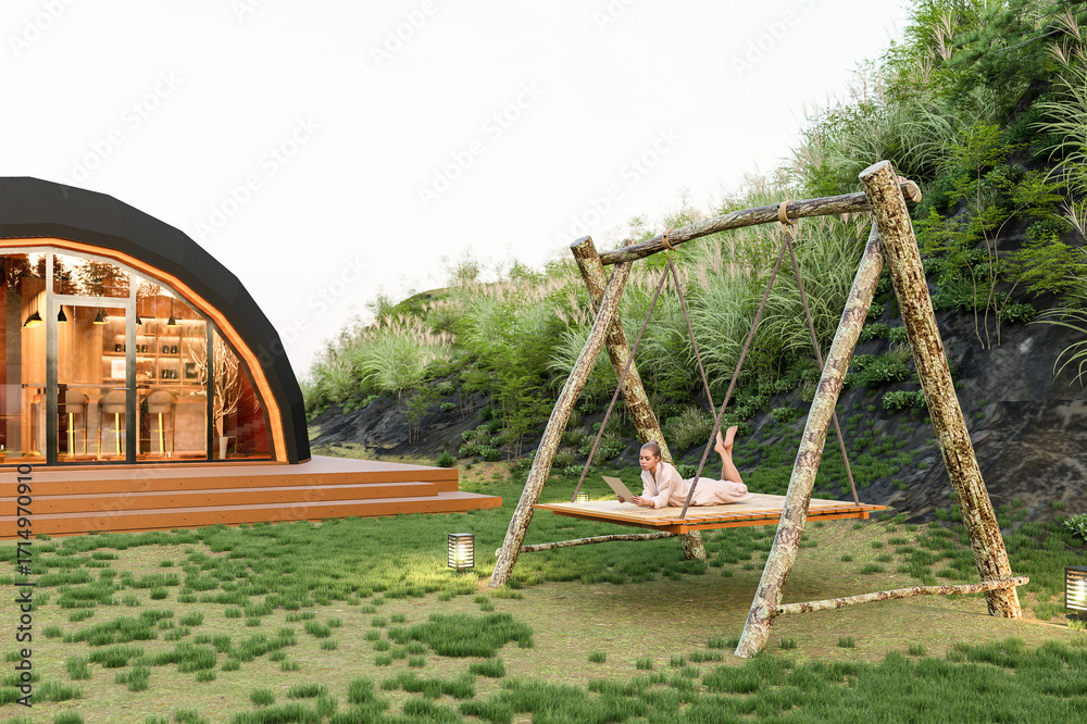 Fototapeta premium Modern Natural Landscape Architecture