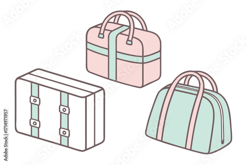 minimalist-flat-design-vector-of-pastel-travel-bag.eps