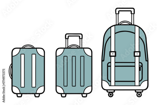 minimalist-flat-design-vector-of-multi-size-luggag.eps