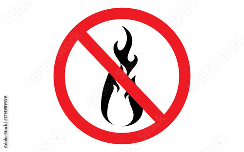 No fire icons, No fire Vector Art, No fire Vector SVG Icon, no fire