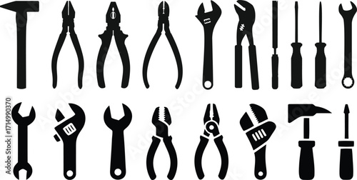 set of knives vector design 