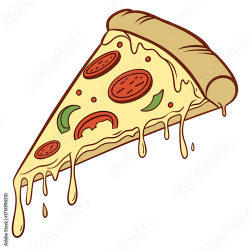 pizza slice vector