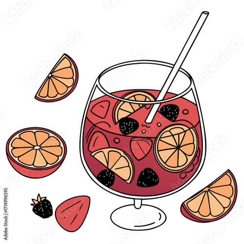 illustration of a cocktail